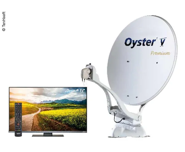 Oyster® V satellite system 85 SKEW Premium with 32" Oyster® TV